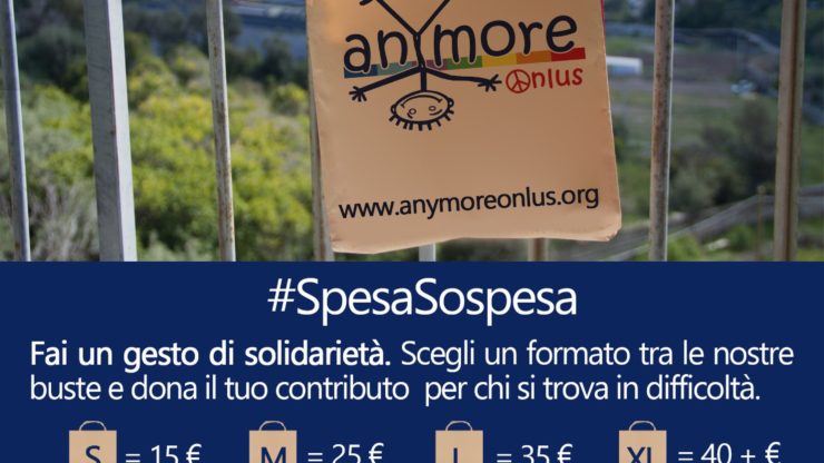 Dal laboratorio virtuale per bambini alla spesa sospesa:  le iniziative di ANYMORE ONLUS a Messina