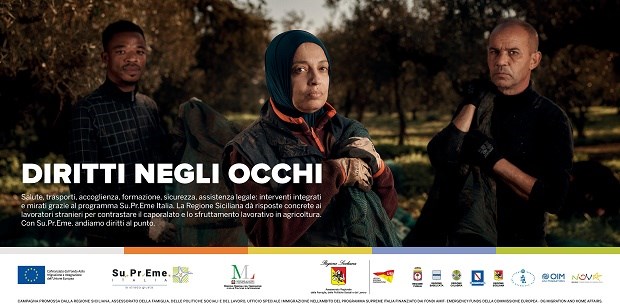“Diritti negli occhi”: la nuova campagna della Regione Siciliana contro il caporalato